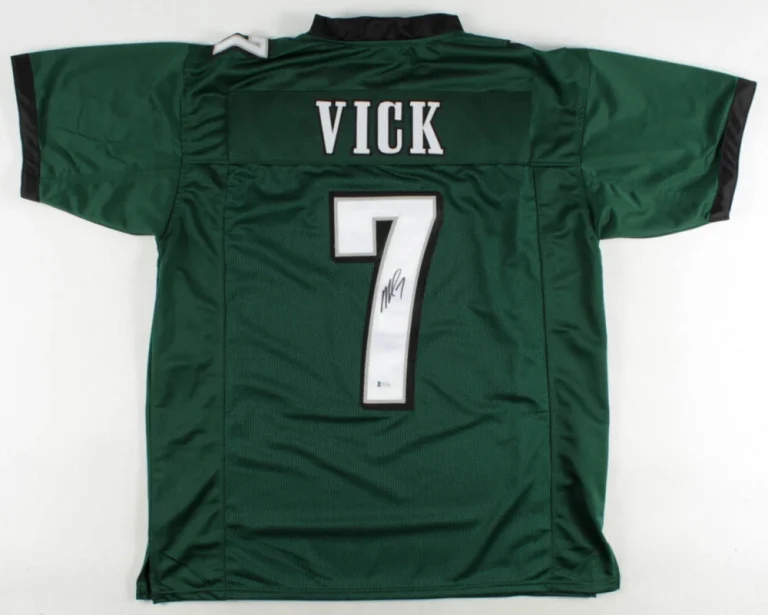 MICHAEL VICK AUTOGRAPHED CUSTOM JERSEY (PHILADELPHIA EAGLES) - BECKETT COA!