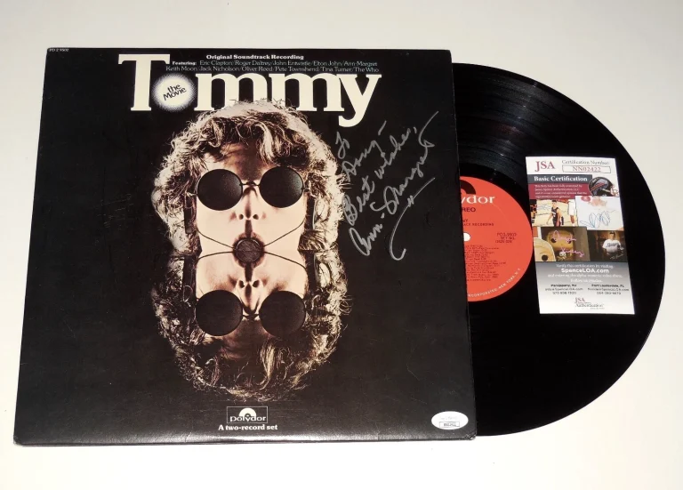 ANN MARGRET AUTOGRAPHED VINYL RECORD ALBUM (TOMMY) - JSA COA!