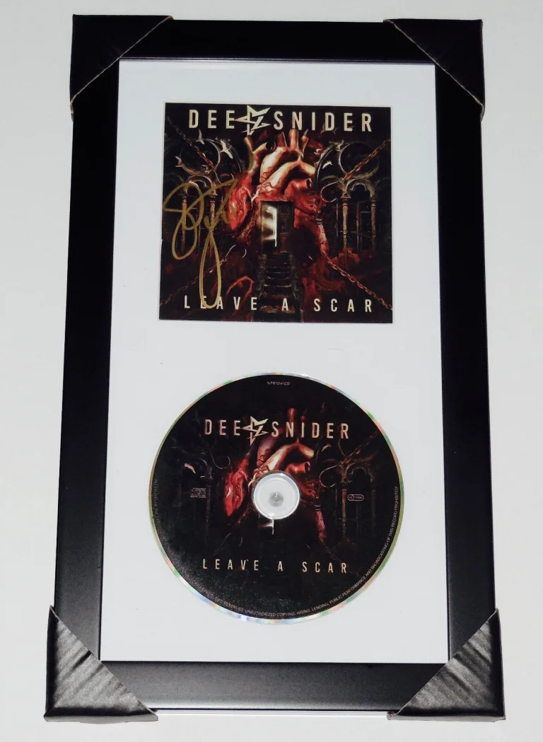 DEE SNIDER AUTOGRAPHED CD COVER (FRAMED & MATTED) - W/ COA! - TWISTED SISTER!