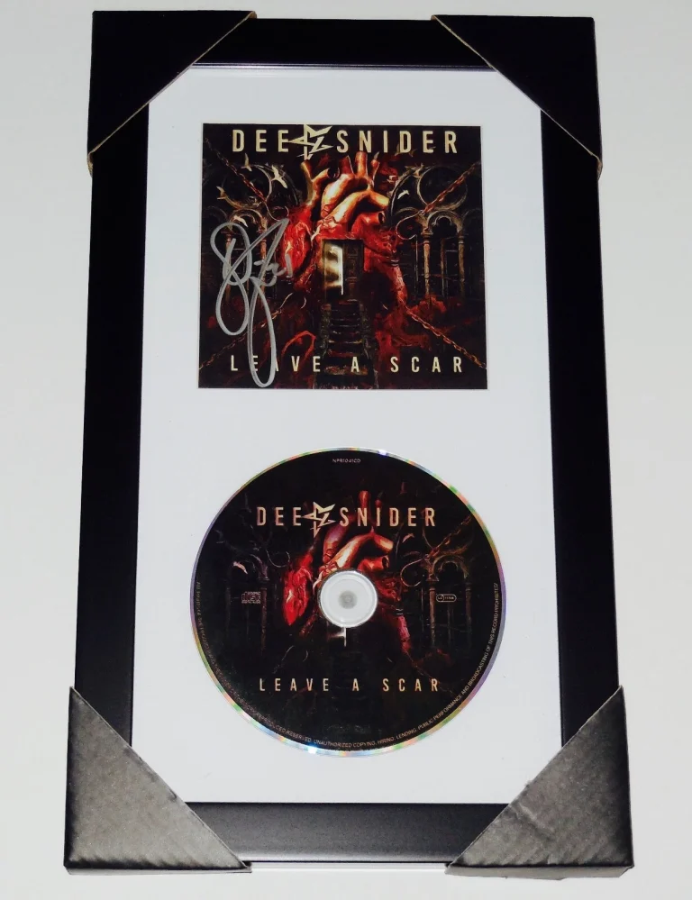 DEE SNIDER AUTOGRAPHED CD COVER (FRAMED & MATTED) - W/ COA! - TWISTED SISTER!