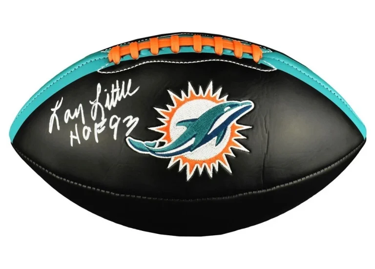 LARRY LITTLE AUTOGRAPHED FOOTBALL (MIAMI DOLPHINS) - PSA DNA!