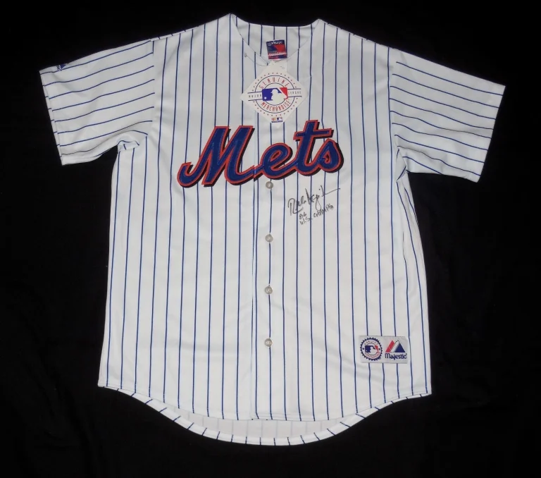 RICK AGUILERA AUTOGRAPHED JERSEY (NEW YORK METS) - 1986 W.S. CHAMPION!
