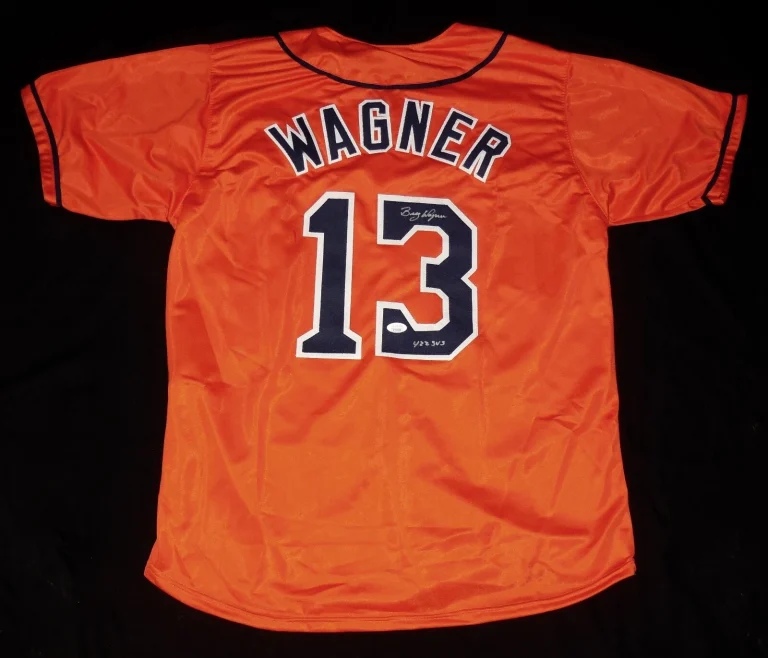 BILLY WAGNER AUTOGRAPHED CUSTOM JERSEY (HOUSTON ASTROS) - JSA COA!