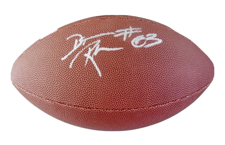 DEWAYNE ROBERTSON AUTOGRAPHED WILSON NCAA FOOTBALL (NEW YORK JETS) W/ COA!