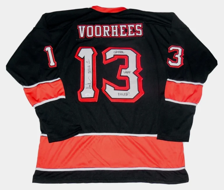 ARI LEHMAN AUTOGRAPHED JASON VOORHEES JERSEY (FRIDAY THE 13TH) - JSA COA!