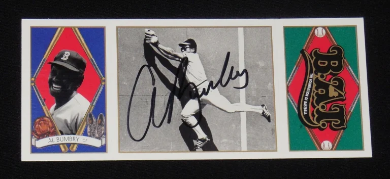 AL BUMBRY AUTOGRAPHED 1993 UPPER DECK ALL-TIME HEROES BASEBALL CARD (ORIOLES)