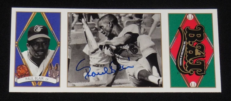 PAUL BLAIR AUTOGRAPHED 1993 UPPER DECK ALL-TIME HEROES BASEBALL CARD (ORIOLES)