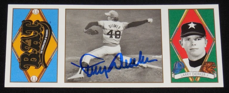 LARRY DIERKER AUTOGRAPHED 1993 UPPER DECK ALL-TIME HEROES BASEBALL CARD (ASTROS)