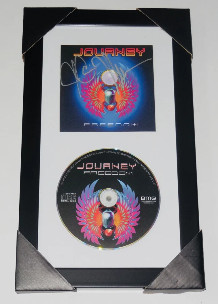 JOURNEY AUTOGRAPHED CD COVER (FRAMED & MATTED) - Neal Schon & Jonathan Cain!