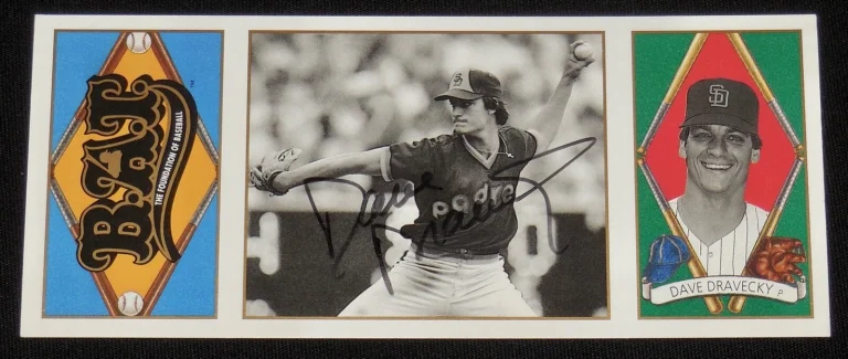DAVE DRAVECKY AUTOGRAPHED 1993 UPPER DECK ALL-TIME HEROES BASEBALL CARD (GIANTS)