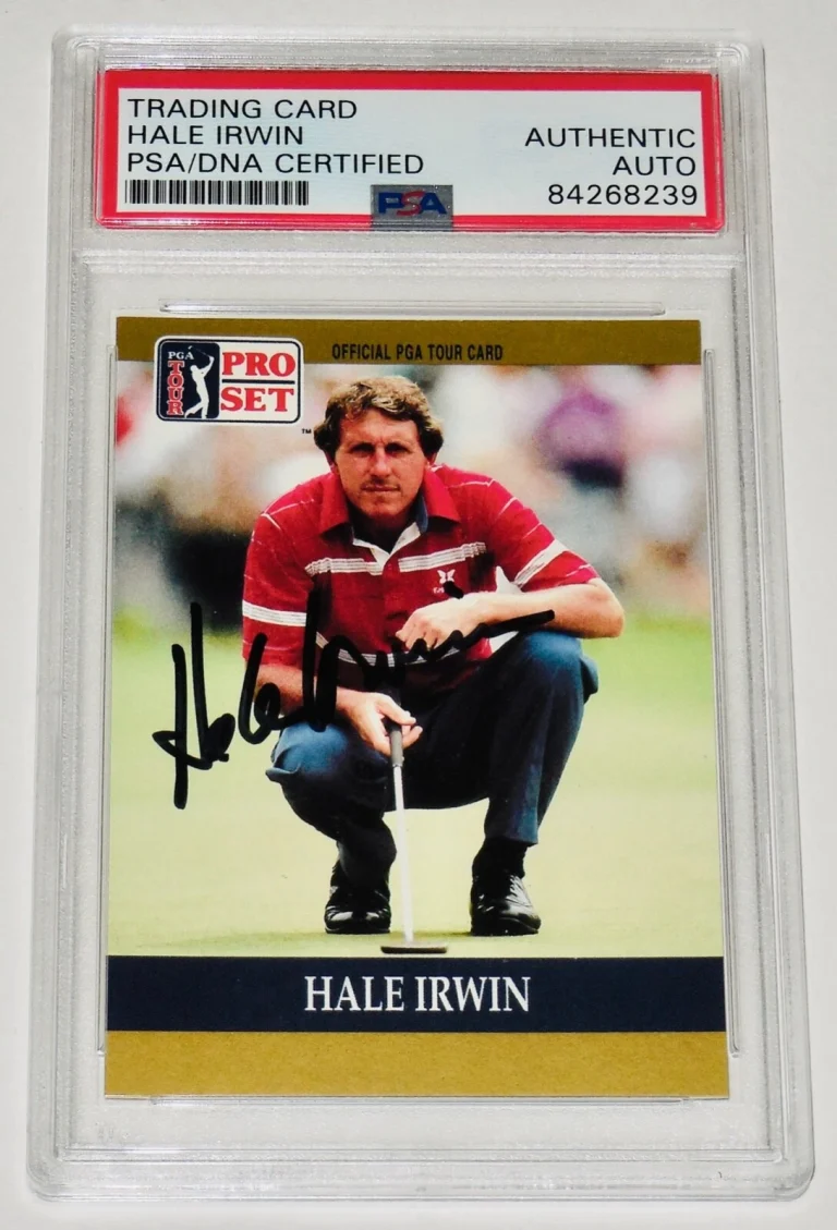 HALE IRWIN AUTOGRAPHED 1990 PRO SET #1 PGA TOUR GOLF CARD (PSA DNA)