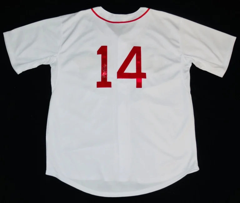 JIM RICE AUTOGRAPHED CUSTOM JERSEY (BOSTON RED SOX) W/ COA!
