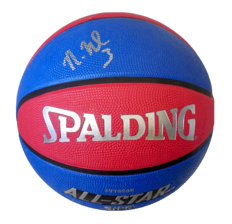 NERLENS NOEL AUTOGRAPHED FULL-SIZED BASKETBALL (76'ERS / PISTONS) - W/ COA!