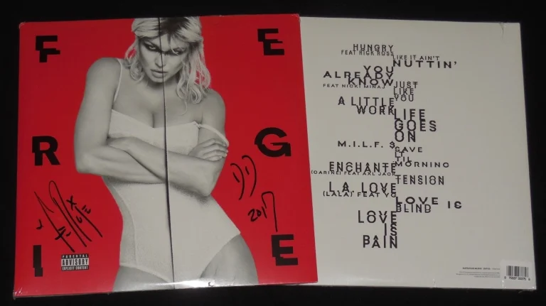 FERGIE AUTOGRAPHED VINYL LP ALBUM (DOUBLE DUTCHESS) - RARE RED EXCLUSIVE COVER!