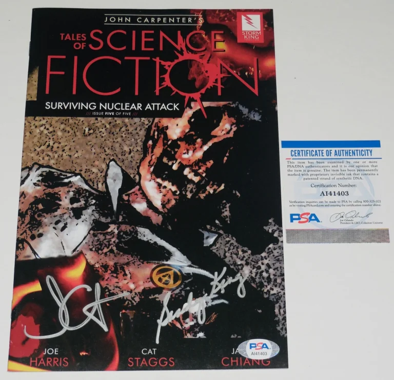 JOHN CARPENTER & SANDY KING AUTOGRAPHED COMIC BOOK (SCIENCE FICTION) - PSA DNA!