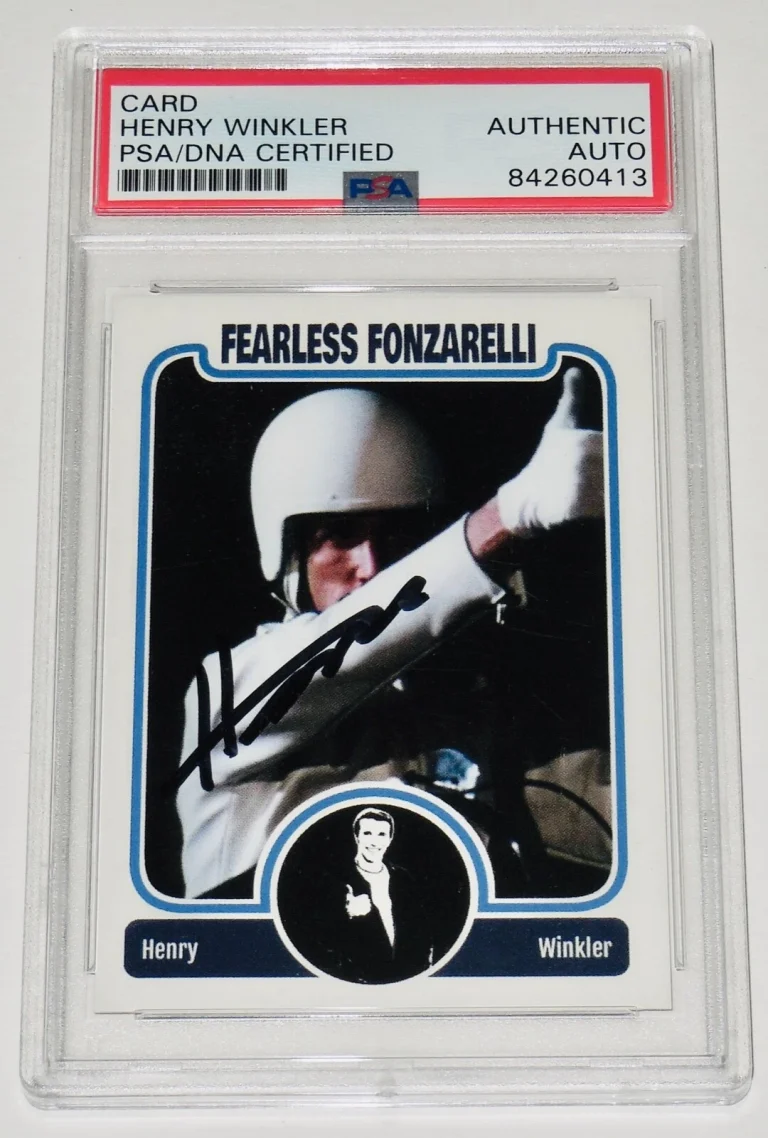 HENRY WINKLER AUTOGRAPHED TRADING CARD (PSA DNA) - HAPPY DAYS 