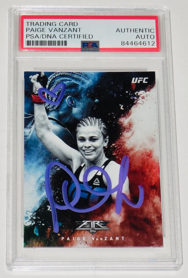 PAIGE VANZANT AUTOGRAPHED 2017 TOPPS FIRE #F-15 