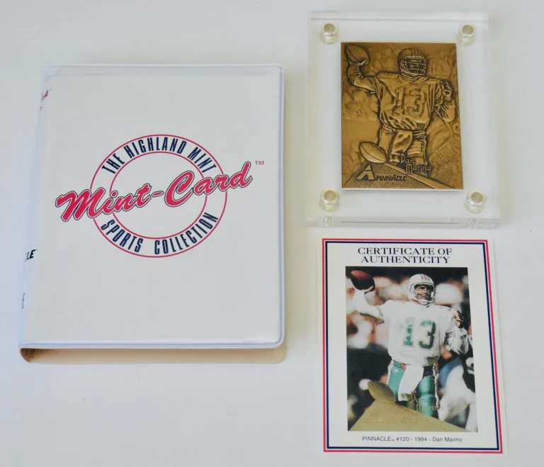 1994 PINNACLE DAN MARINO BRONZE FOOTBALL CARD - HIGHLAND MINT - #3316/5000!