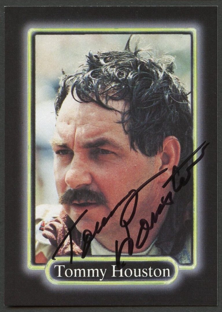 Tommy Houston #133 signed autograph auto 1990 Maxx NASCAR Racing Trading Card