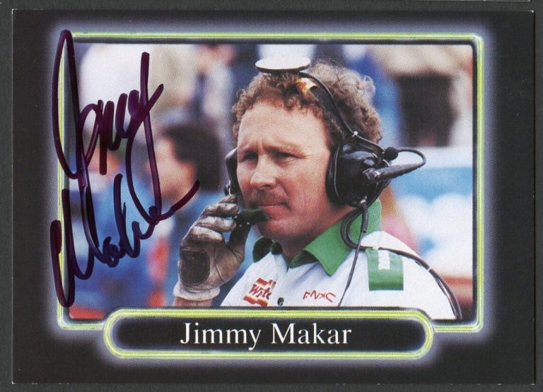 Jimmy Makar #114 signed autograph auto 1990 Maxx NASCAR Racing Trading Card