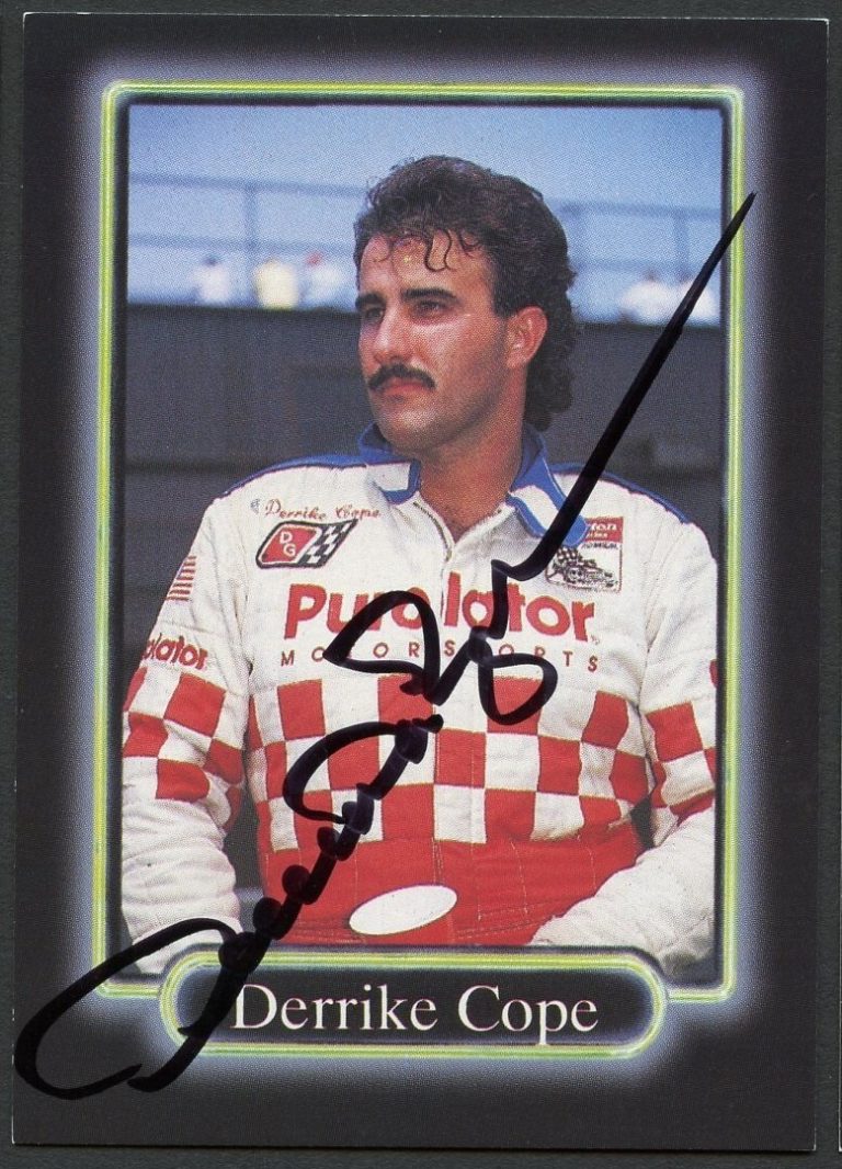 Derrike Cope #10 signed autograph auto 1990 Maxx NASCAR Racing Trading Card