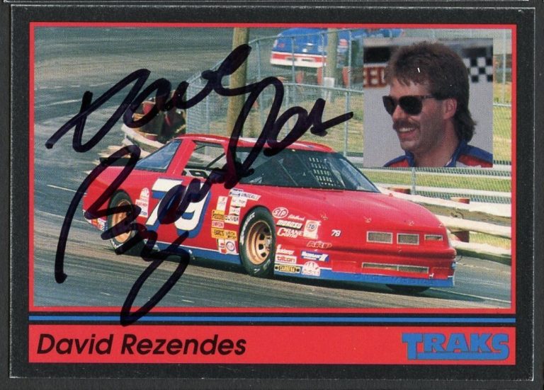 Dave Rezendes #79 signed autograph auto 1991 Traks NASCAR Racing Trading Card