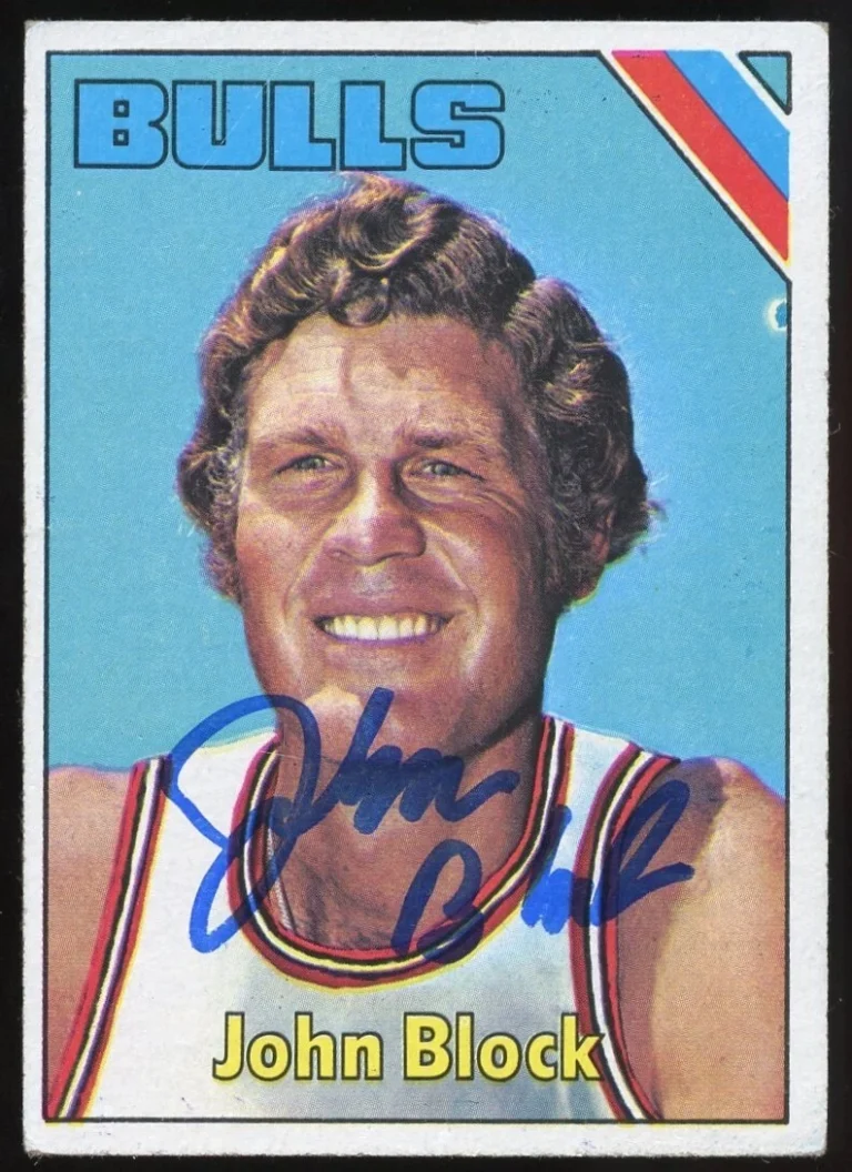 John Block #64 signed autograph auto 1975-76 Topps Basketball Trading Card