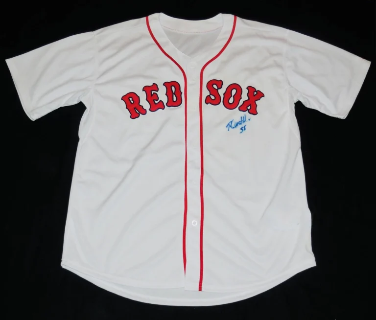 RUSNEY CASTILLO AUTOGRAPHED CUSTOM JERSEY (BOSTON RED SOX) - Team Cuba!