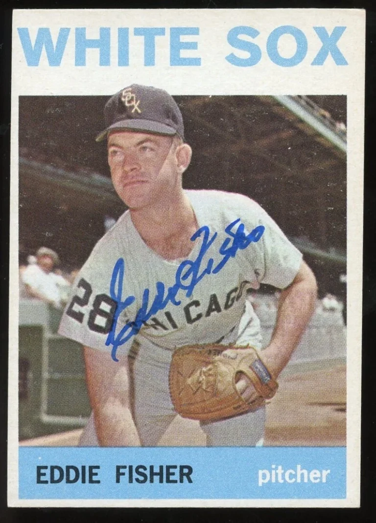 Eddie Fisher #66 signed autograph auto 1964 Topps Baseball Trading Card