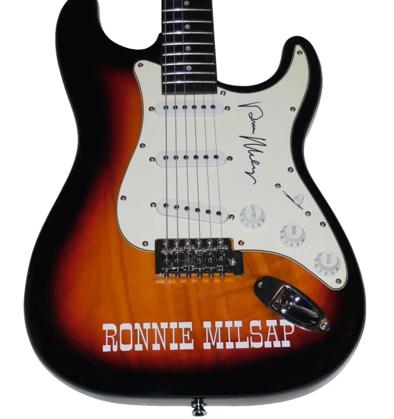 RONNIE MILSAP AUTOGRAPHED GUITAR (SINGER / MUSICIAN) - W/ COA!