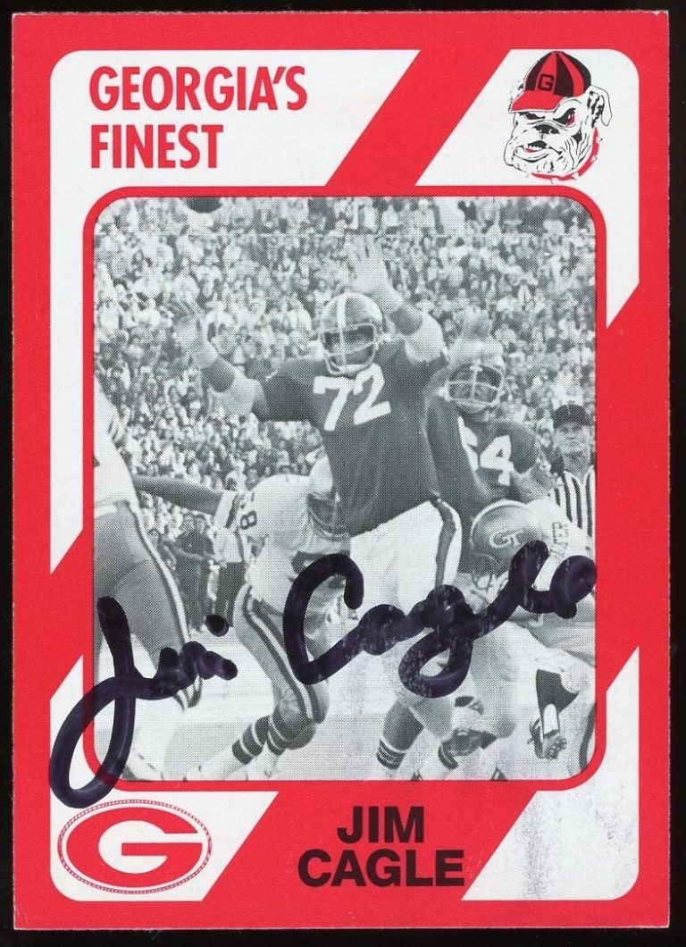 Jim Cagle #114 signed autograph 1989 Georgia's Finest Collegiate Collection Card