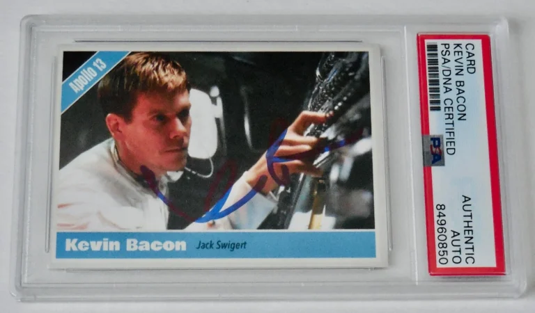 KEVIN BACON AUTOGRAPHED TRADING CARD (PSA DNA) - APOLLO 13!