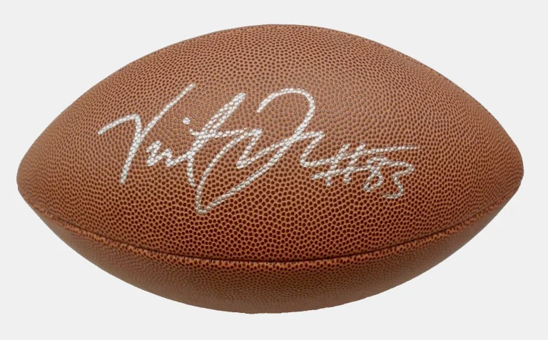 VINCENT JACKSON AUTOGRAPHED WILSON NFL FOOTBALL (BUCCANEERS) - W/ COA!
