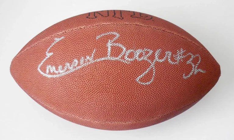 EMERSON BOOZER AUTOGRAPHED WILSON NFL FOOTBALL (NEW YORK JETS) - W/ COA!