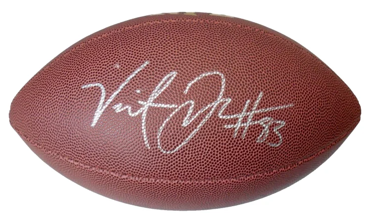 VINCENT JACKSON AUTOGRAPHED WILSON NFL FOOTBALL (TAMPA BAY BUCCANEERS) - W/ COA!
