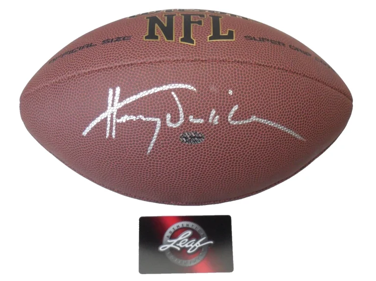 HENRY WINKLER AUTOGRAPHED WILSON NFL FOOTBALL (THE WATERBOY) - LEAF COA!