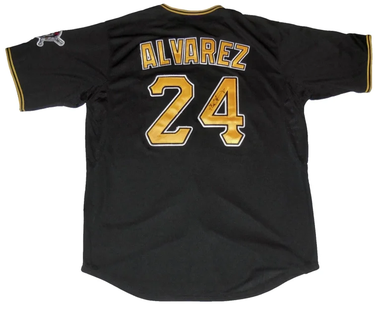 PEDRO ALVAREZ AUTOGRAPHED CUSTOM JERSEY (PITTSBURGH PIRATES) - 2013 All-Star!