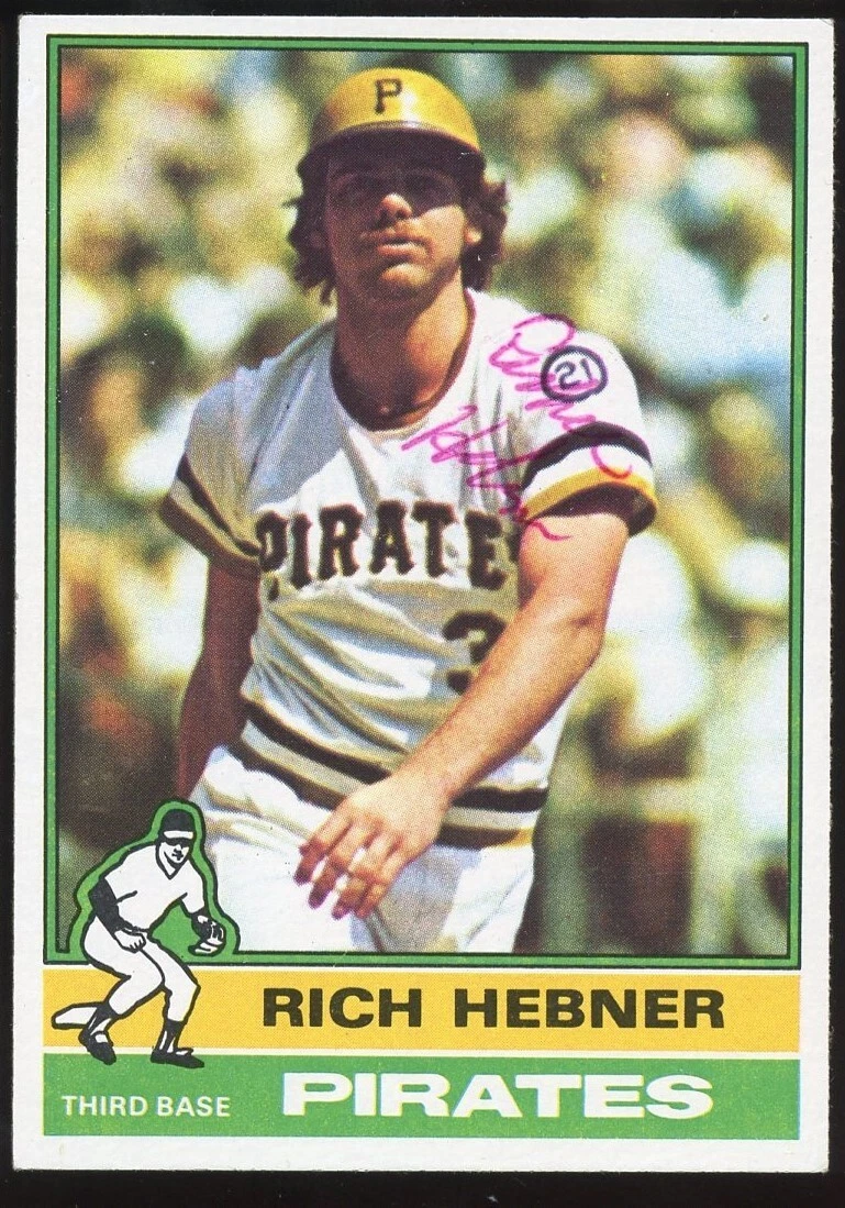 Rich Hebner #376 signed autograph auto 1976 Topps Baseball Trading Card