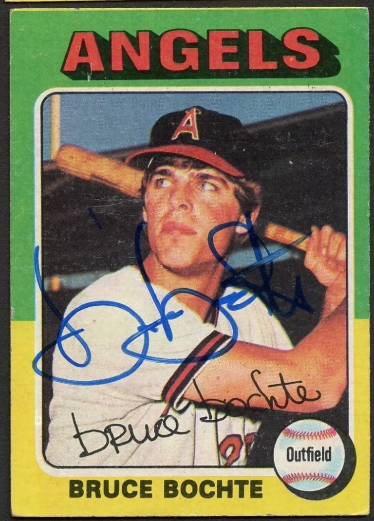 Bruce Bochte #392 signed autograph auto 1975 Topps Baseball Trading Card