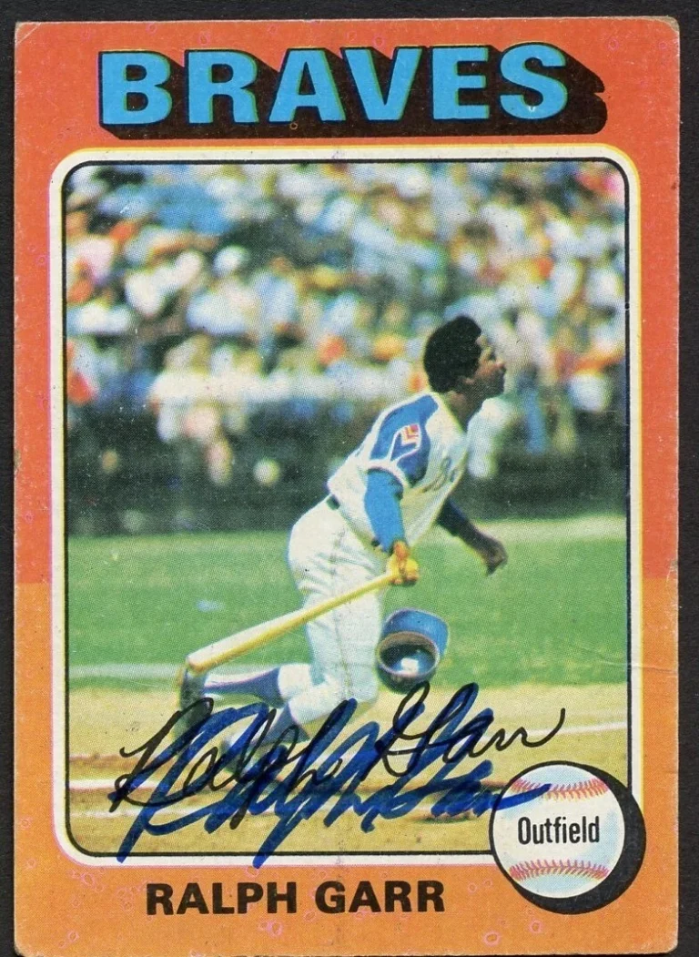 Ralph Garr #550 signed autograph auto 1975 Topps Baseball Trading Card