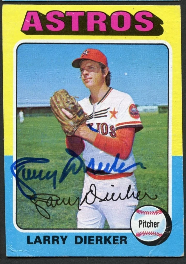Larry Dierker #49 signed autograph auto 1975 Topps Baseball Trading Card
