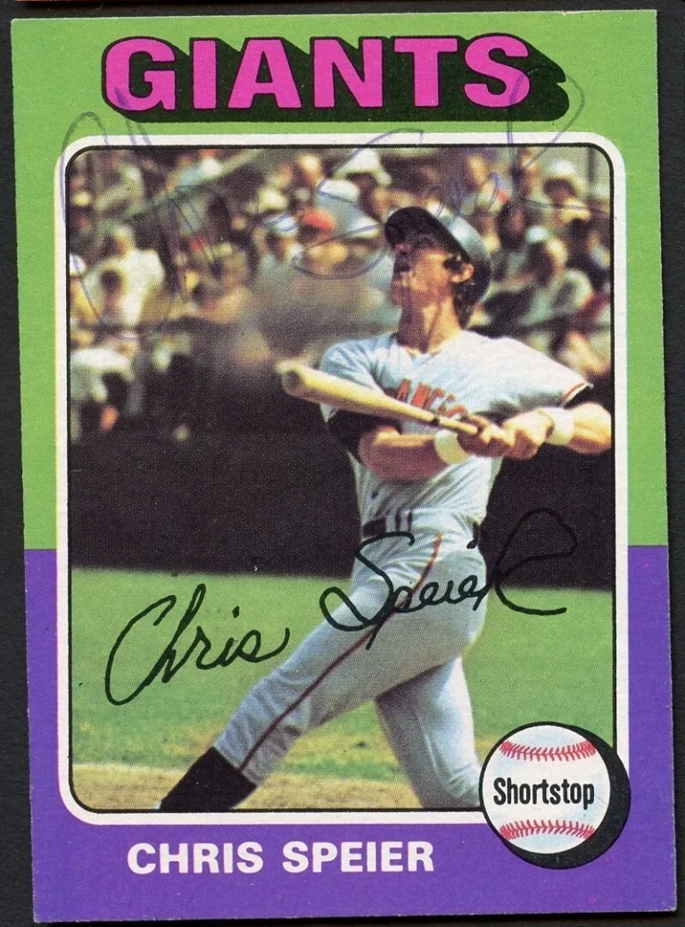 Chris Speier #505 signed autograph auto 1975 Topps Baseball Trading Card