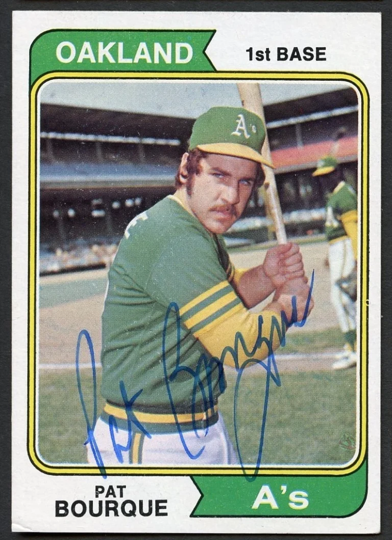 Pat Bourque #141 signed autograph auto 1974 Topps Baseball Trading Card
