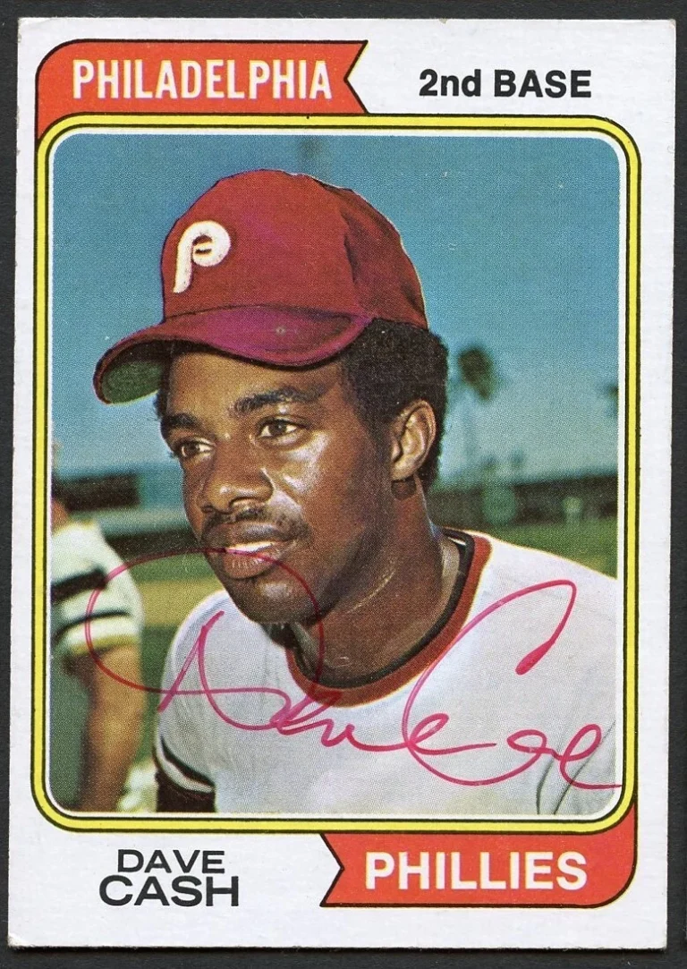 Dave Cash #198 signed autograph auto 1974 Topps Baseball Trading Card