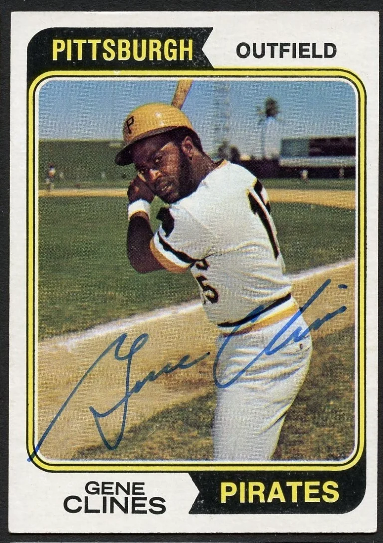Gene Clines #172 signed autograph auto 1974 Topps Baseball Trading Card