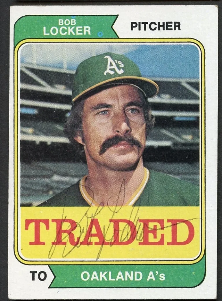 Bob Locker #62T signed autograph auto 1974 Topps Baseball Trading Card