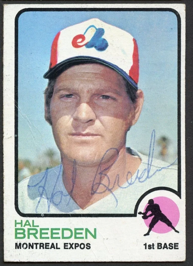 Hal Breeden #173 signed autograph auto 1973 Topps Baseball Trading Card