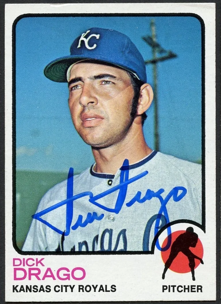 Dick Drago #392 signed autograph auto 1973 Topps Baseball Trading Card