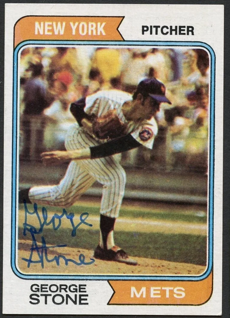 George Stone #397 signed autograph auto 1974 Topps Baseball Trading Card