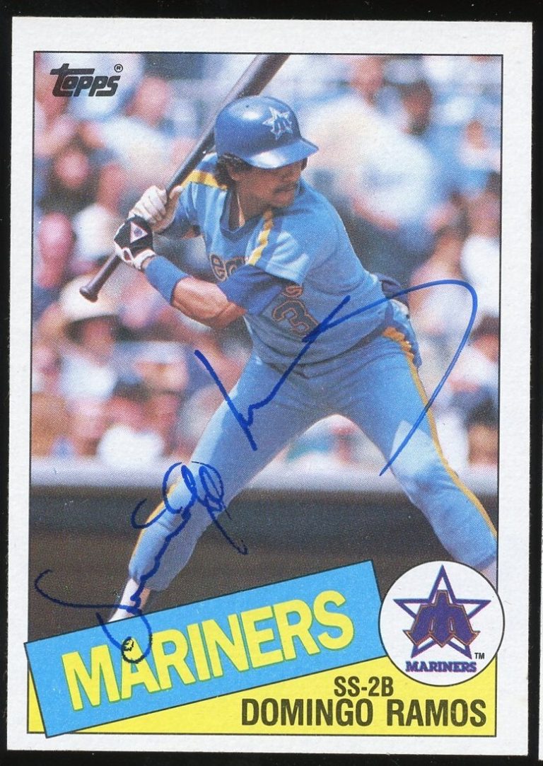 Domingo Ramos #349 signed autograph auto 1985 Topps Baseball Trading Card